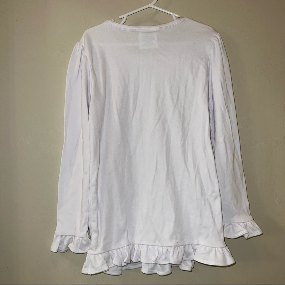 NWOT White Ruffle Layering Top - Picture 3 of 3